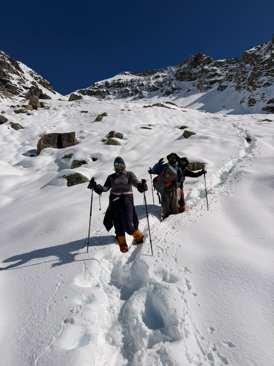 Aancha Top in Winter Snow Ridges Without the Crowds